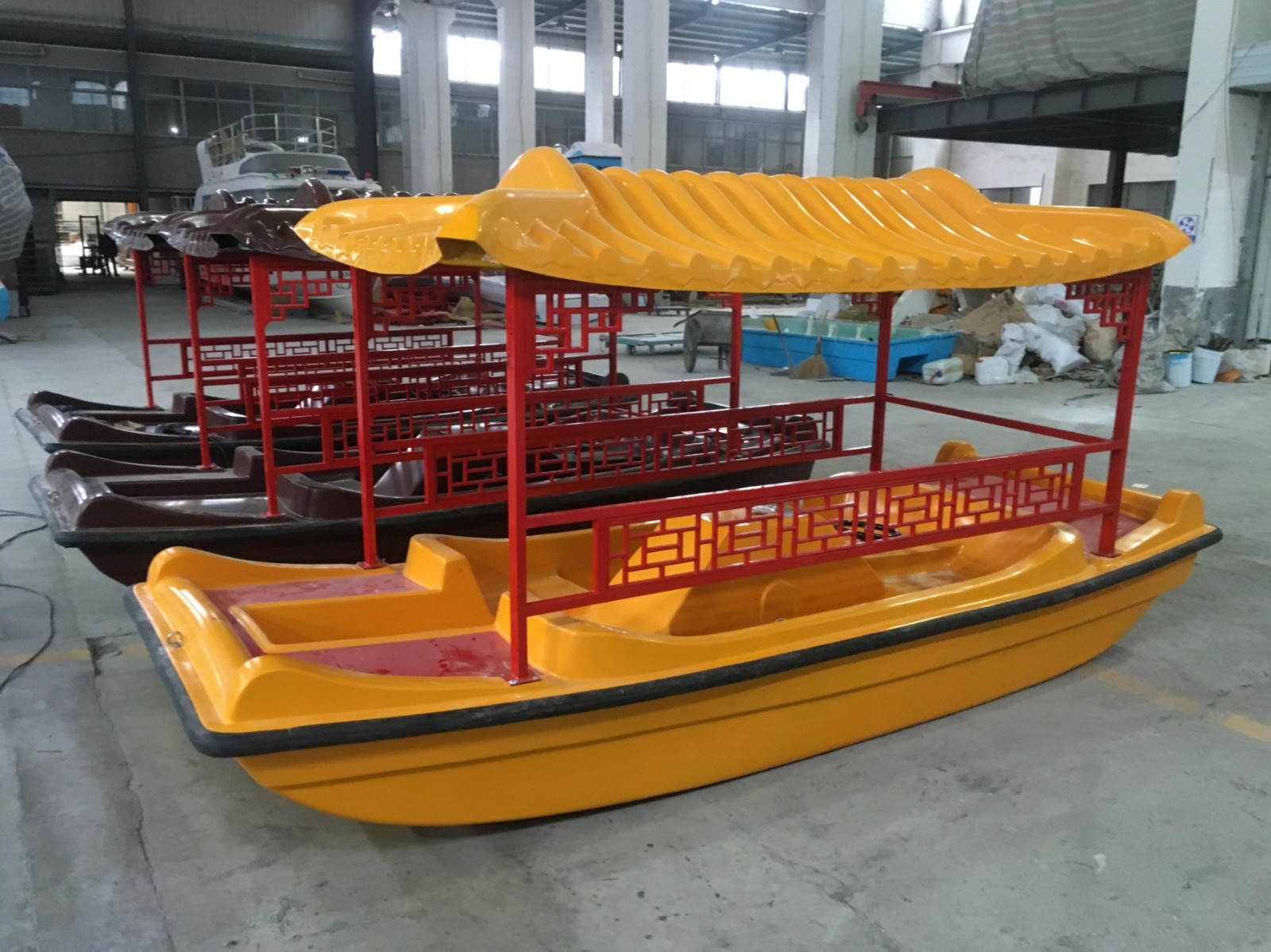 仿古腳踏船  畫(huà)舫腳踏船  顏色定做